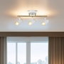 Opviq Lume - 71-13 Lámpara de araña de metal laca blanca y antigua